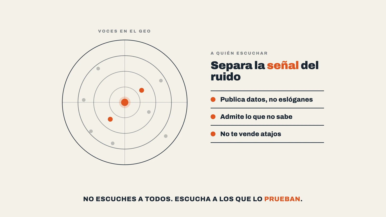 A quién escuchar para entender el GEO (y por qué seguir a alguien no basta)